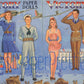 Vintage Victory Paper Dolls WWII Soldiers Sailors Red Cross Military Dolls Printable PDF Instant Digital Download Patriotic Wartime Clipart