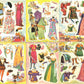 Vintage Paper Dolls Prince & Princess c. 1941 Printable PDF Instant Digital Download Royalty Royal Medieval King Queen Clip Art