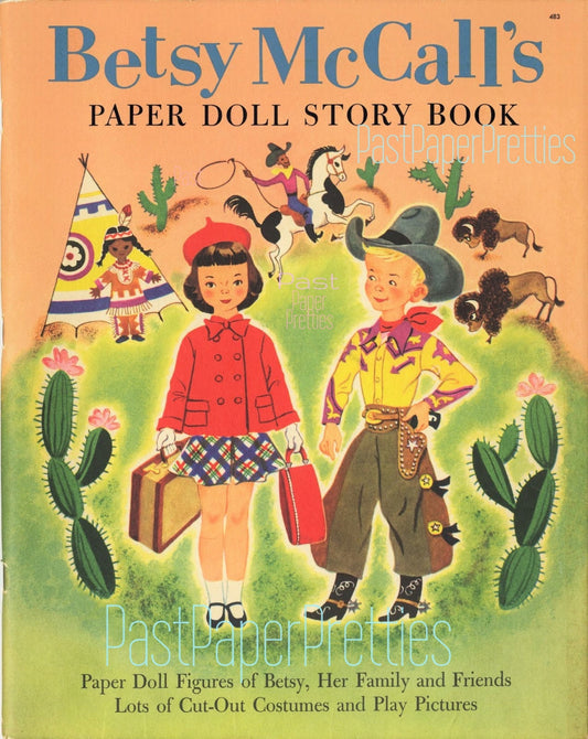 Vintage Betsy McCall Paper Doll Story Book Retro 1954 PDF Instant Digital Download Printable eBook Clip Art