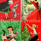 Vintage Printable Holiday Housewives Christmas Card Images Pretty Mid Century Ladies Retro Housewife PDF Instant Digital Download SET TWO