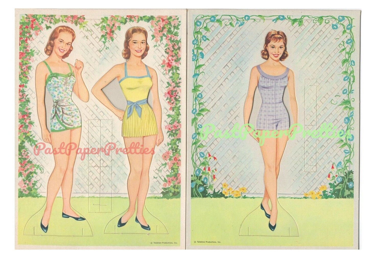 Vintage Paper Dolls The Lennon Sisters c. 1961 Printable PDF Instant Digital Download Famous Teenage Singers Clipart