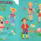 Vintage Storyland Paper Dolls c. 1950s PDF Printable Instant Digital Download Cute Storybook Fairytale Nursery Rhyme Clip Art