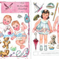 Vintage Paper Dolls My Twin Babies with Older Brother and Sister c. 1950s Printable PDF Instant Digital Download Kitsch Cute Girl Boy