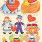 36 Vintage Printable Valentines Day Cards Cute Kitsch Girls Boys Animals Collage Sheets c. 1960s PDF Instant Digital Download