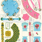 Vintage Printable May Day Easter Flower Baskets c. 1954 PDF Instant Digital Download Cut Out and Assemble Paper Spring Baskets SET TWO