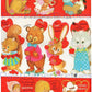 Vintage Printable Valentine Playbook Cut Out Cards Envelopes Seals Retro 1980s PDF Instant Digital Download Cute Kitsch Designs