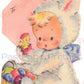 Vintage Printable Babies Easter Cards Cute Adorable Baby and Animal Images PDF Instant Digital Download Retro Easter Clip Art