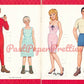 Vintage Paper Dolls Set The Beverly Hillbillies Printable PDF Instant Digital Download Retro 60s 70s TV Show Clip Art