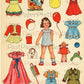 Vintage German Paper Dolls Adorable Little Girls and Boy c. 1949 Printable Collage Sheets PDF Instant Digital Download West Berlin Germany