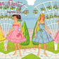 Vintage Paper Dolls Garden Party The Petticoat Girls c. 1957 Printable PDF Instant Digital Download 4 Pretty Girl Friends Clip Art