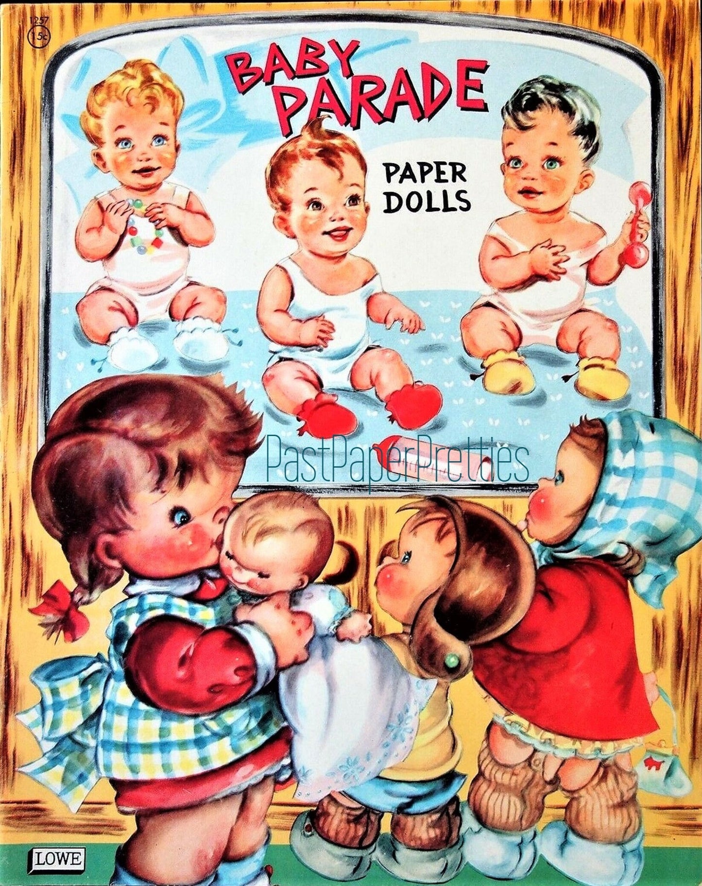 Vintage Paper Dolls Baby Parade c. 1955 Printable PDF Instant Digital Download Kitschy Cute Babies & Outfits  Clip Art