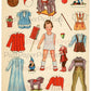 Vintage German Paper Dolls Adorable Little Girls and Boy c. 1949 Printable Collage Sheets PDF Instant Digital Download West Berlin Germany