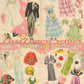 Vintage Paper Dolls Bridal Party Cut-Out Dolls c. 1950 Printable PDF Instant Digital Download Cute Kitsch Wedding Party Bride Groom Clip Art