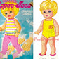 Vintage Paper Dolls Tippee Toes Doll c. 1969 Printable PDF Instant Digital Download Cute Childhood Toy Doll Clip Art