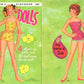 Vintage Paper Dell Dolls Printable PDF Instant Digital Download 4 Pretty Girls Friends and Sixties Wardrobe Clip Art