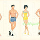 Vintage Paper Dolls Candy High School c. 1964 Printable PDF Instant Digital Download 4 Teen Teenage School Friend Dolls & Clothes Clip Art