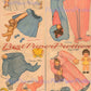 Vintage Paper Dolls Cute Toddler Sleeping Dolls c. 1945 Printable PDF Instant Digital Download Kitschy Cute Kawaii Baby Dolls Clip Art JPEG