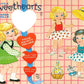 Vintage Paper Dolls Little Sweethearts 1960s Printable PDF Instant Digital Download 4 Cute Sweet Little Girls Polka Dot Gingham Clip Art