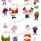 Vintage Paper Dolls Dress Up Santa Mrs Claus Elves Printable PDF Instant Digital Download Retro 1960's Christmas Cut Outs Clip Art