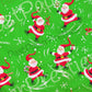 Vintage Printable Christmas Gift Wrap Skating Santa Claus Retro Wrapping Paper Collage Sheet Instant Digital Download Fun Santa Clip Art