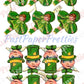 Vintage St Patricks Day Printable Paper Scraps Shamrock Girls Irish Boy Leprechaun Faces Collage Sheets PDF Instant Digital Download Germany