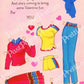 Vintage Valentine Pretty Patti Fashion Paper Doll Folded Printable Card 1980s PDF Instant Digital Download Dress Up Doll and her Clothes