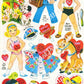 20 Vintage Printable Valentines Day Playbook Card Cut Outs 4 Collage Sheets Boy Girl Paper Dolls PDF Instant Digital Download