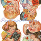 8 Vintage Printable Cute Retro 1930s Children Valentine Card Collage Sheets PDF Instant Digital Download Kitsch Girls Boys