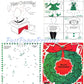 Vintage Christmas Printable Santas Holiday Activity Sticker Fun Book c. 1965 PDF Instant Digital Download Retro Games Cards Ornaments Crafts