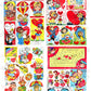 Vintage Printable Retro 1960's Valentines Day Playbook Card Cut Outs 4 Collage Sheets PDF Instant Digital Download Cute Boys Girls Animals