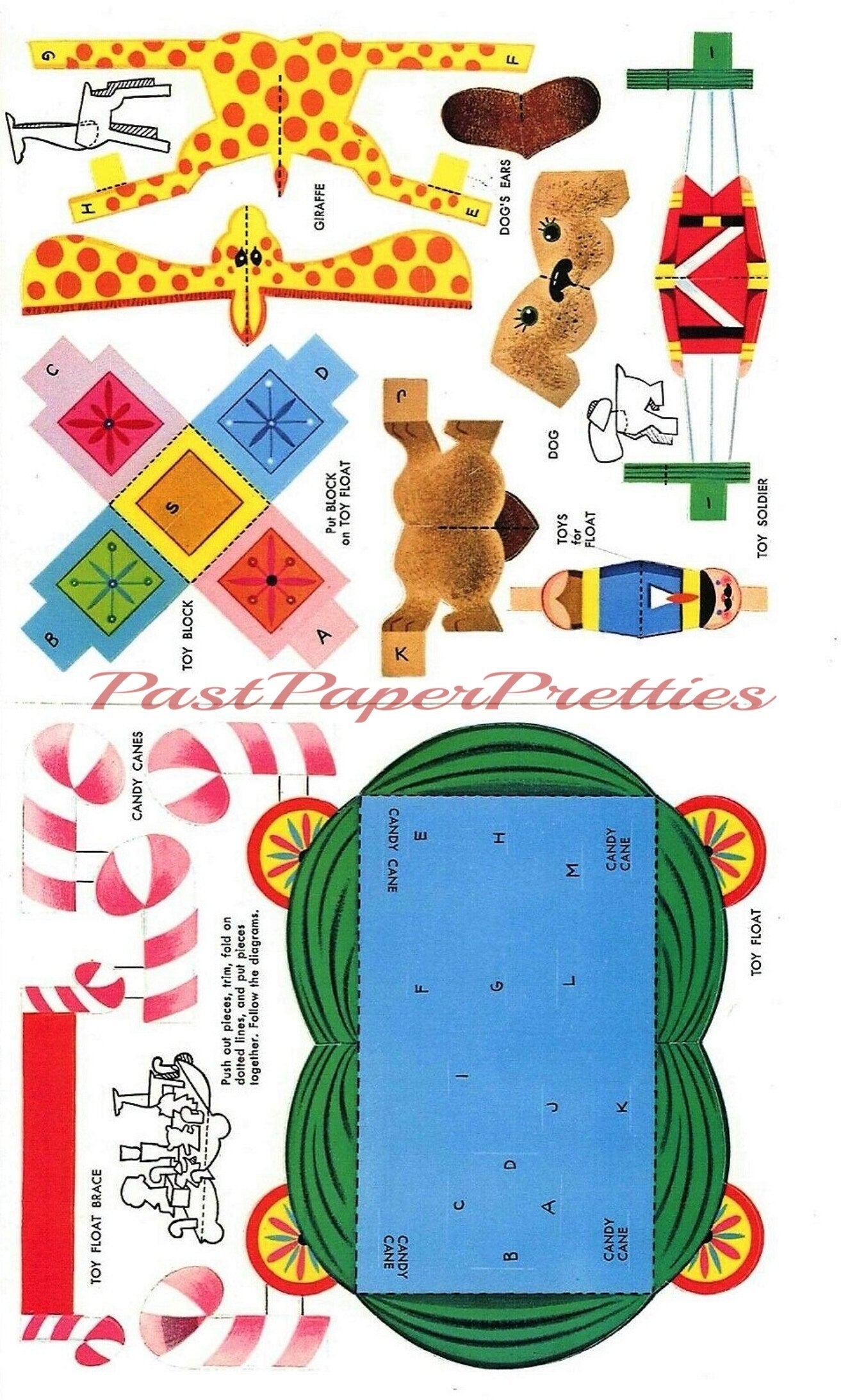 Vintage Printable Paper Dolls Santas Toyland Playbook Activity Book c. 1962 PDF Instant Digital Download Retro Christmas Paper Crafts