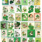 45 Vintage St. Patricks Day Card Images Kitsch Children Animals Shamrocks Collage Sheets Printable PDF Instant Digital Download ATC Size