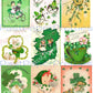 45 Vintage St. Patricks Day Card Images Kitsch Children Animals Shamrocks Collage Sheets Printable PDF Instant Digital Download ATC Size