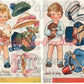 Vintage Printable Antique Paper Dolls Cute Little Girls Boys Children c. 1930s PDF Instant Digital Download 6 Sets Oilettes Kawaii Kitsch