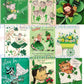 45 Vintage St. Patricks Day Card Images Kitsch Children Animals Shamrocks Collage Sheets Printable PDF Instant Digital Download ATC Size