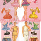 Vintage Ballet Paper Dolls Double Doll Book c. 1964 PDF Printable Instant Digital Download 16 Dancers Ballerinas Performing Arts Clip Art