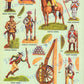 Vintage Paper Toy Soldiers 1957 Army Men Printable Instant Digital Download USA American WWII WWI Civil War Cut-Outs Stand-Ups Playset