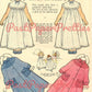 Vintage Paper Dolls Nora and Tilly Cute Girls Printable PDF Instant Digital Download 4 Sets Nurse Bedtime Play and Dress Clothes 1956