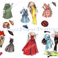 Vintage Paper Dolls Society Dolls c. 1963 PDF Printable Instant Digital Download 2 Pretty Ladies and Sixties Fashions Clip Art