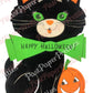 27 Vintage Cute Halloween Cats Collage Sheets & Full Card Images Printable PDF Instant Digital Download All Black Kitty Cat Clip Art