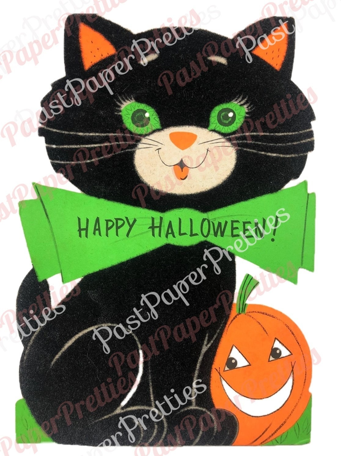 27 Vintage Cute Halloween Cats Collage Sheets & Full Card Images Printable PDF Instant Digital Download All Black Kitty Cat Clip Art