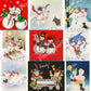 54 Vintage Printable Christmas Snowman Collage Sheets & Full Cards Snow Couples Snow People in Love PDF Instant Digital Kitsch Cute Snowmen