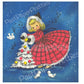 Vintage Printable Cute Christmas Belles Girls Christmas Card Images PDF Instant Digital Download Kitsch Little Miss Ladies Clip Art 1960s