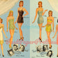 Vintage Paper Dolls John Robert Powers Models Cut-Out Dolls c. 1942 Printable PDF Instant Digital Download 6 Pretty Models Clip Art