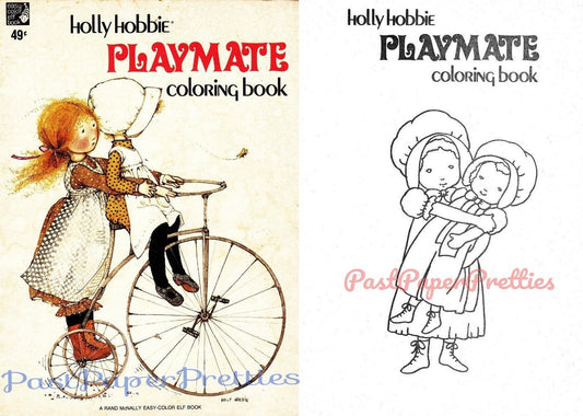 Vintage Printable Holly Hobbies Playmate Coloring Book 1976 PDF Instant Digital Download Cute Prairie Girl Clip Art 60 Pages