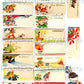 104 Vintage Printable Christmas Gift Tags Mid Century Kitsch Designs PDF Instant Digital Download Cute Retro Holiday Images 300 dpi