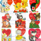 90 Vintage Animal Valentine Cards Adorable Cute Critters Images Printable Collages PDF Instant Digital Download Anthropomorphic Clip Art