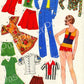 Vintage Printable Paper Dolls 4 Cute European Girls and Clothing Collage Sheets 1970s Fashions Cut Out Dolls PDF Instant Digital Download