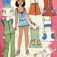 Vintage Printable Paper Dolls Retro Seventies Summer Girls Collage Sheets 1970s Fashions Cut Out Dolls PDF Instant Digital Download 17 Pages