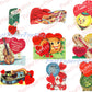 72 Vintage Kitsch Anthropomorphic Valentine Cards Images Fruit Veggies Items Objects Collage Sheets Printable PDF Instant Digital Download